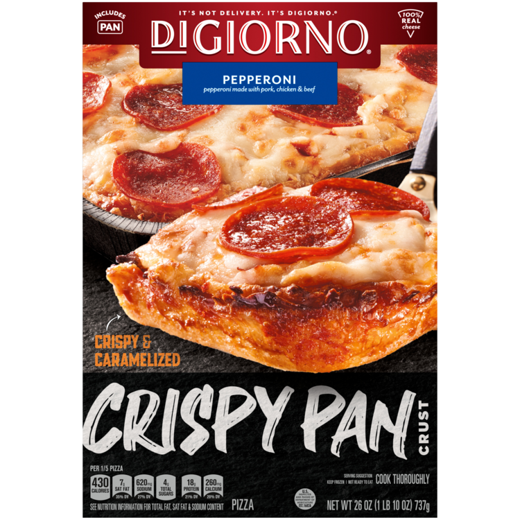 Crispy Pan Pepperoni Frozen Pizza Official Digiorno Crispy Pan Pepperoni Frozen Pizza Official Digiorno
