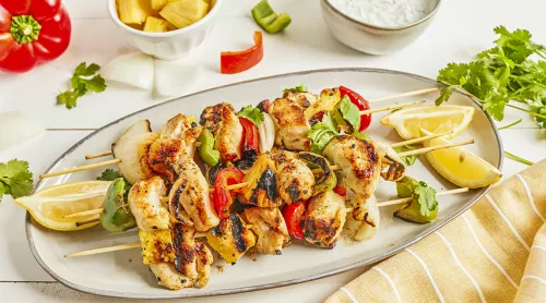 Brochetas de Pollo Hawaiano