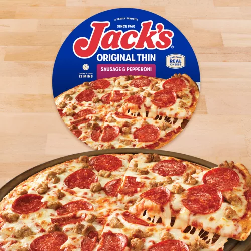 Jack's Original Thin Crust Sausage & Pepperoni Pizza