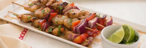 Grilled Citrus Shrimp Skewers Long Left