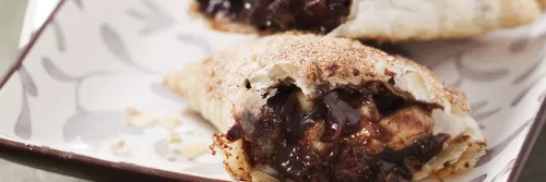 Easy Baked Abuelita and Banana Empanadas Long Left