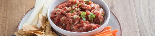 Cazuela de Tostada Francesa de Durazno y Almendras
