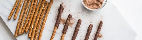 Abuelita Chocolate Dipped Pretzels