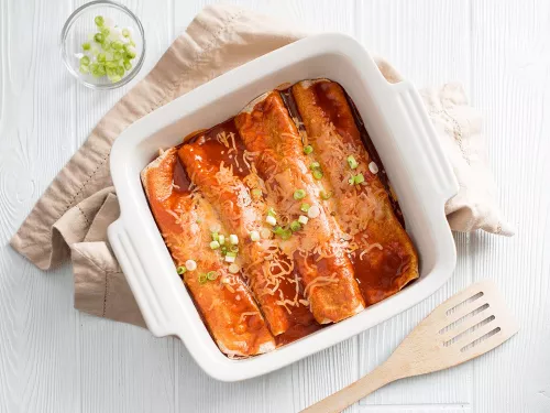 Creamy Chicken Enchiladas