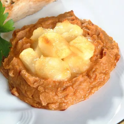 Apple-Filled Sweet Potato Nests