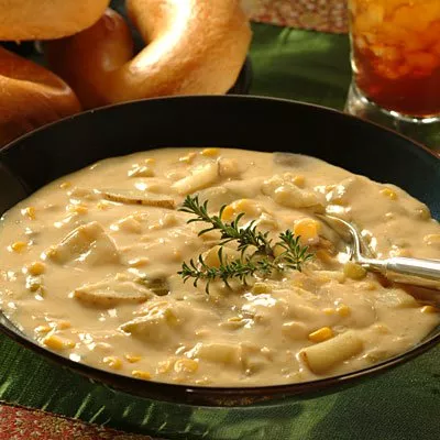 Sopa Sustanciosa de Maìz, Chile y Papas