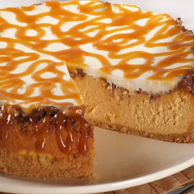 Cheesecake de Calabaza y Caramelo Toffee