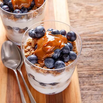 Parfait de Yogur y Arándanos