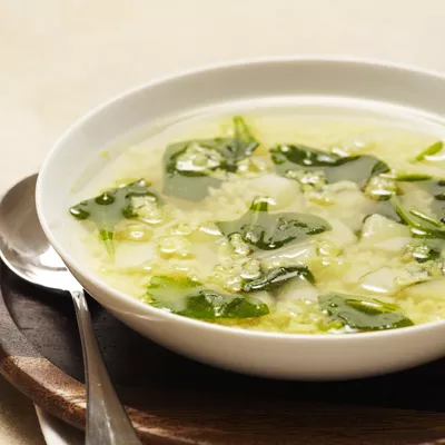 Sopa Rapida y Fácil de Espinacas y Papas