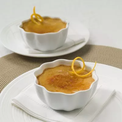 Dulce de Leche Crème Brûlee with Burnt Orange Sugar