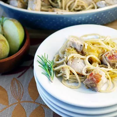 Apple, Pork and Noodle Casserole