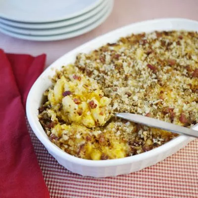 Macaroni with Bacon Bread Crumbs