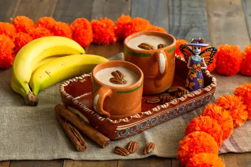 Atole de plátano y nuez