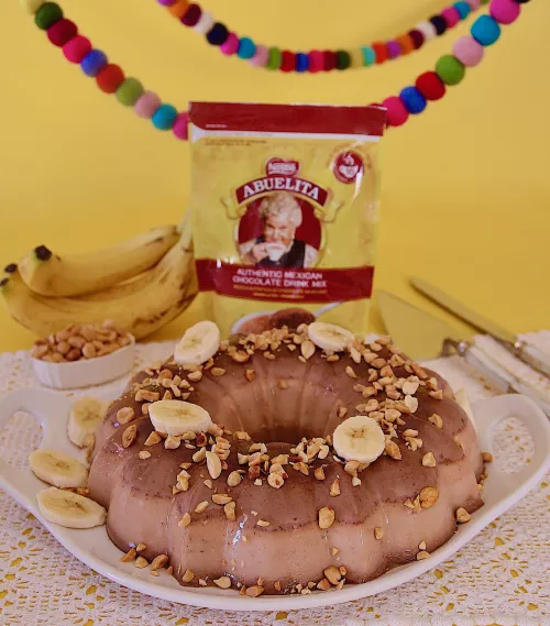 Banana and Abuelita Chocolate Gelatin