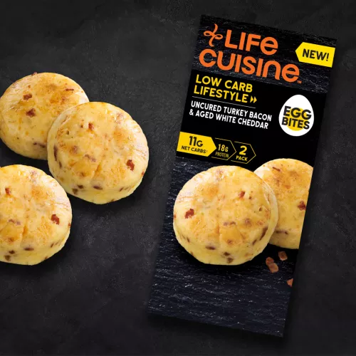 Life Cuisine Uncured Turkey Bacon & Aged White Cheddar Egg Bites