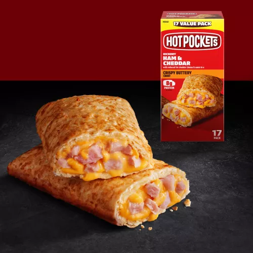 Hot Pockets Hickory Ham & Cheddar in a Crispy Buttery Crust