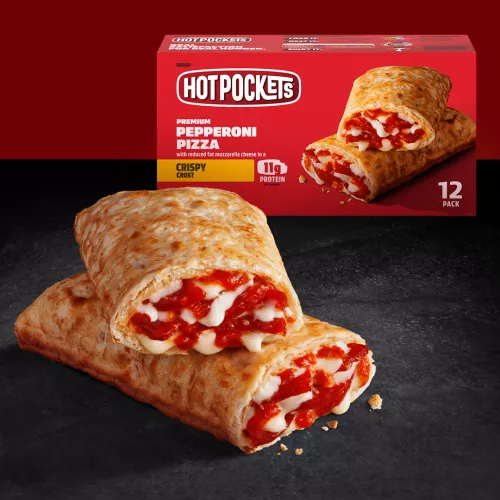 Hot Pockets Premium Pepperoni Pizza in a Crispy Crust