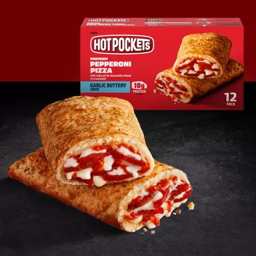 Hot Pockets Premium Pepperoni Pizza in a Garlic Buttery Crust