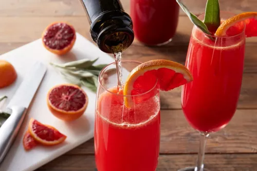 Blood Orange Mimosas