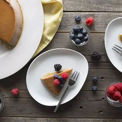 Blackberry Flan