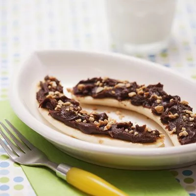 Abuelita & Peanut Butter Banana Boats