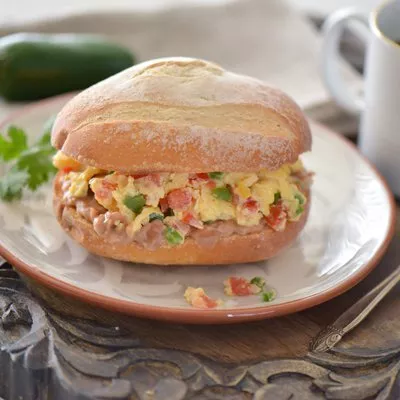Mexican Style Breakfast Torta