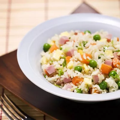 Arroz Frito con Jamón